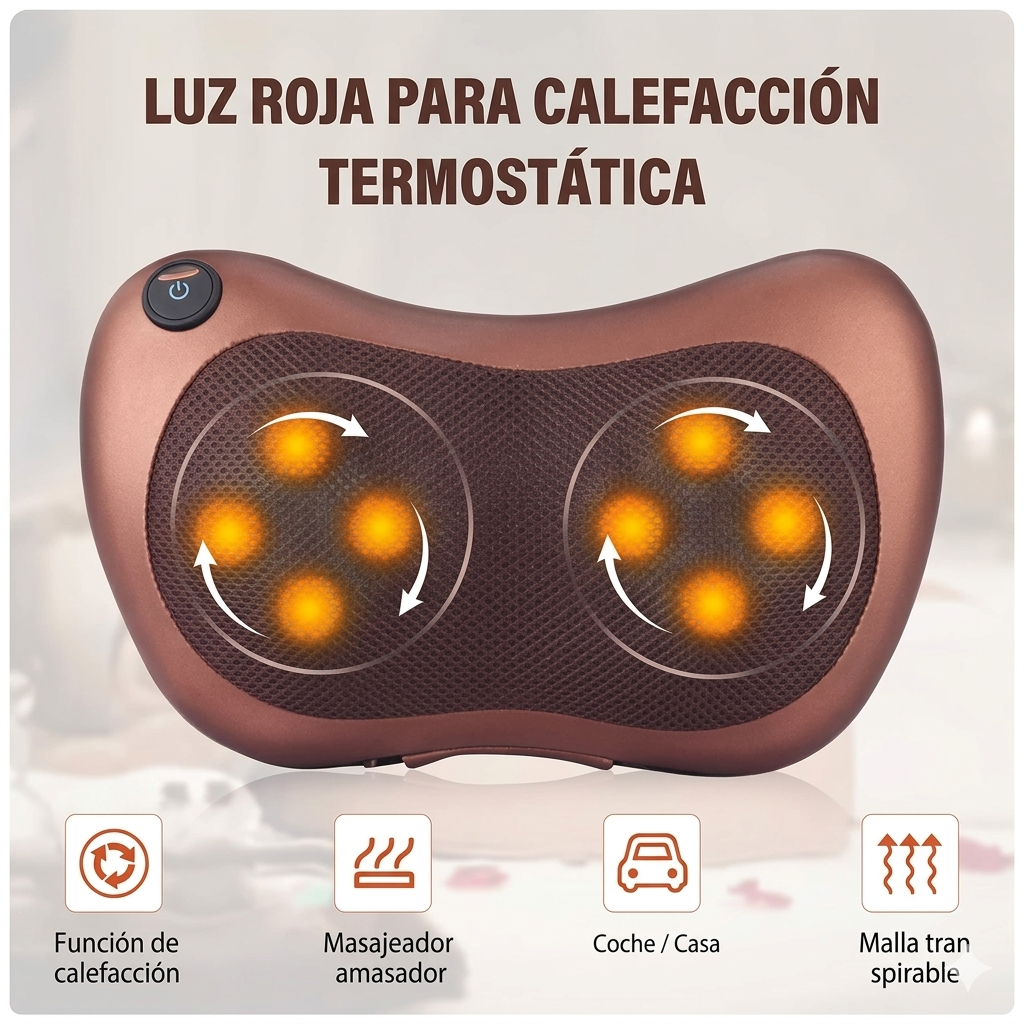 Almohada Masajeadora Eléctrica