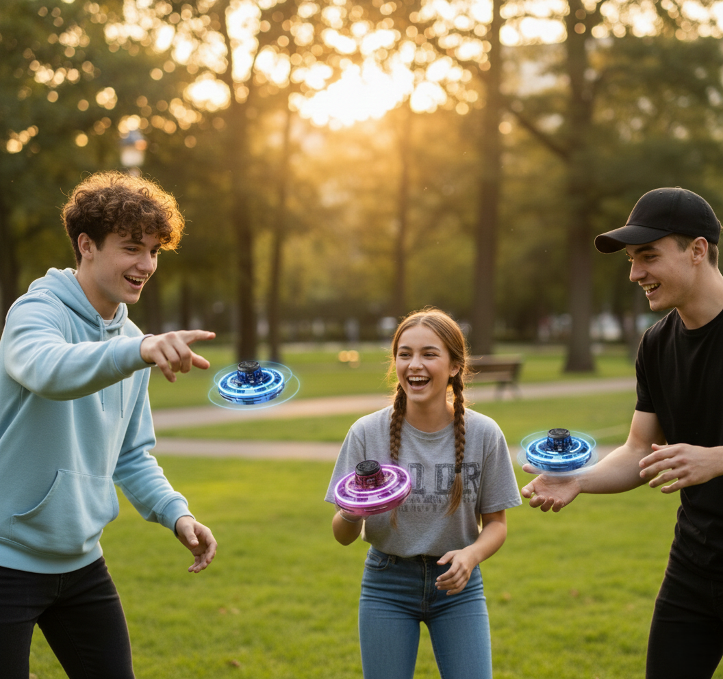 Drone Giroscopio Volador Spinner Led