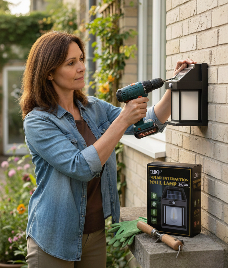 Lámpara Solar con Sensor CBK