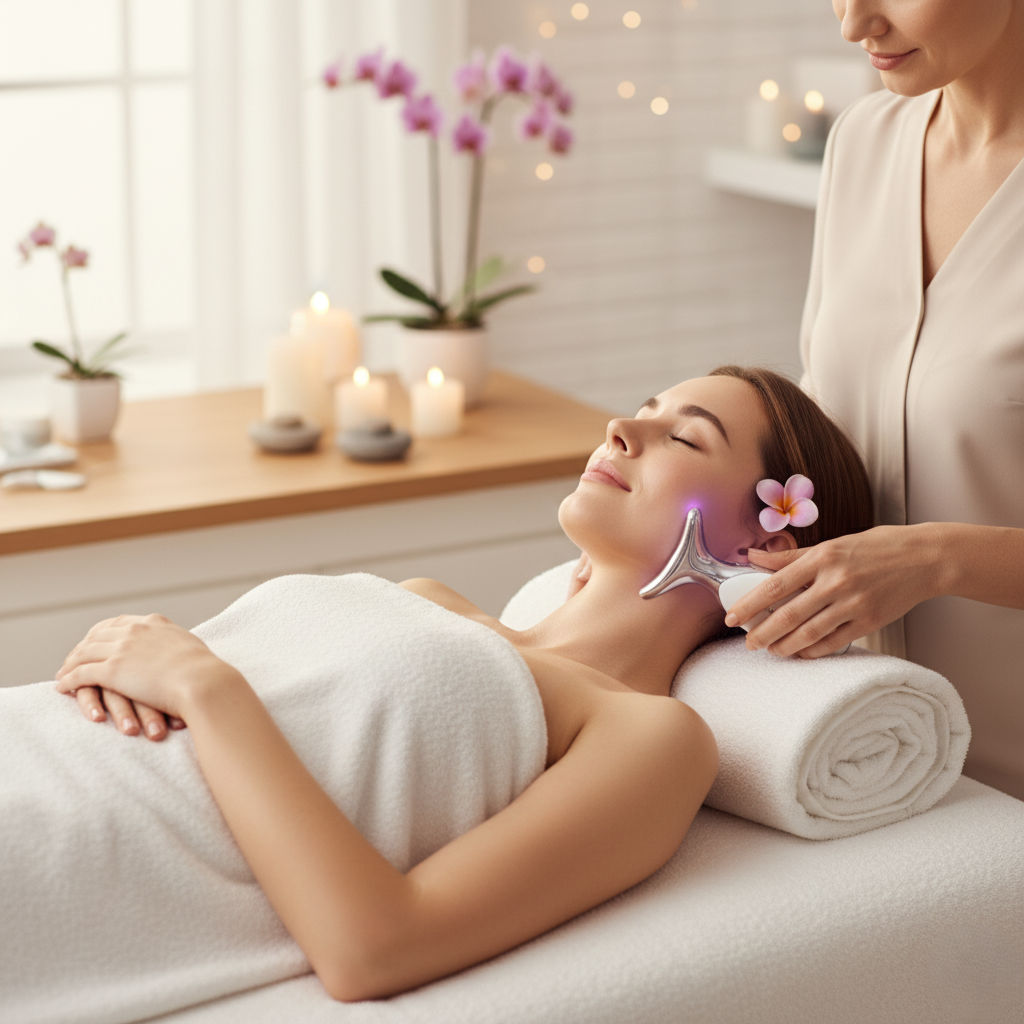 Masajeador Facial Reafirmante Con Led
