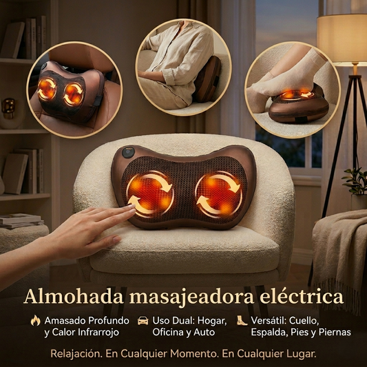 Almohada Masajeadora Eléctrica