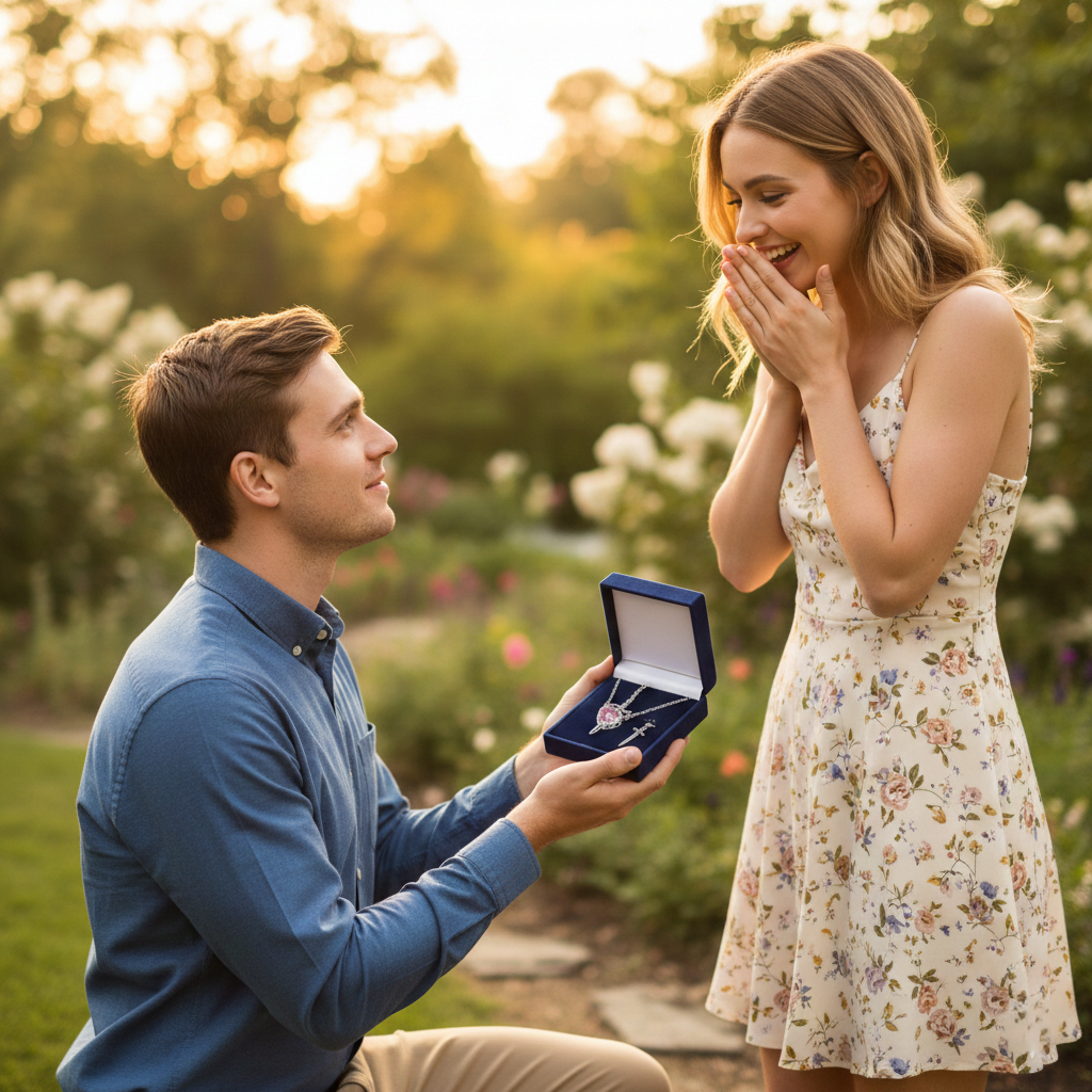 Collar Espada Corazon Pareja +Caja de regalo