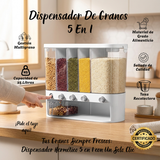 Dispensador De Granos 5 En 1