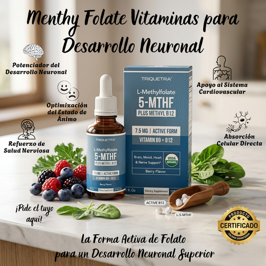 Menthy Folate Vitaminas para Desarrollo Neuronal