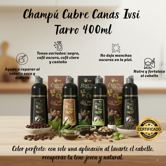 Shampoo Cubre Canas Ivsi Tarro 400ml