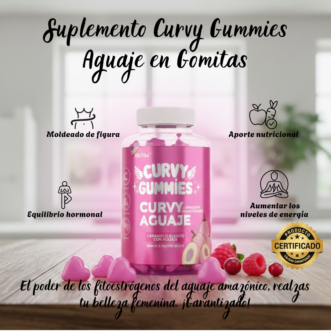 Suplemento Curvy Gummies de Aguaje en Gomitas