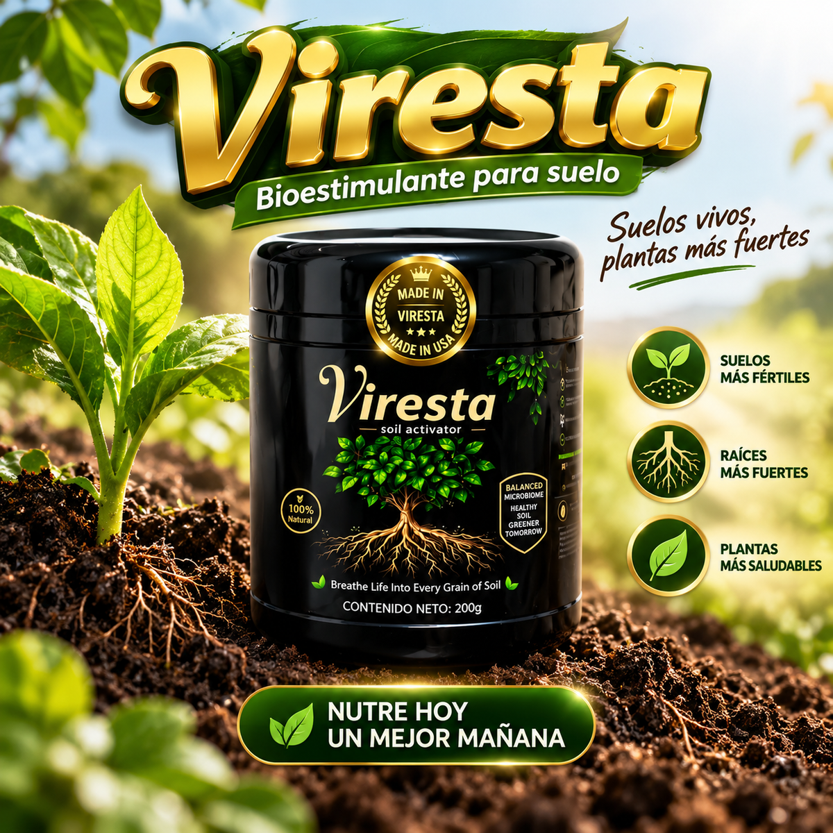 Viresta Bioestimulante para suelo