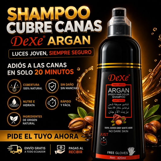 Shampoo Cubre Canas Dexe Argan
