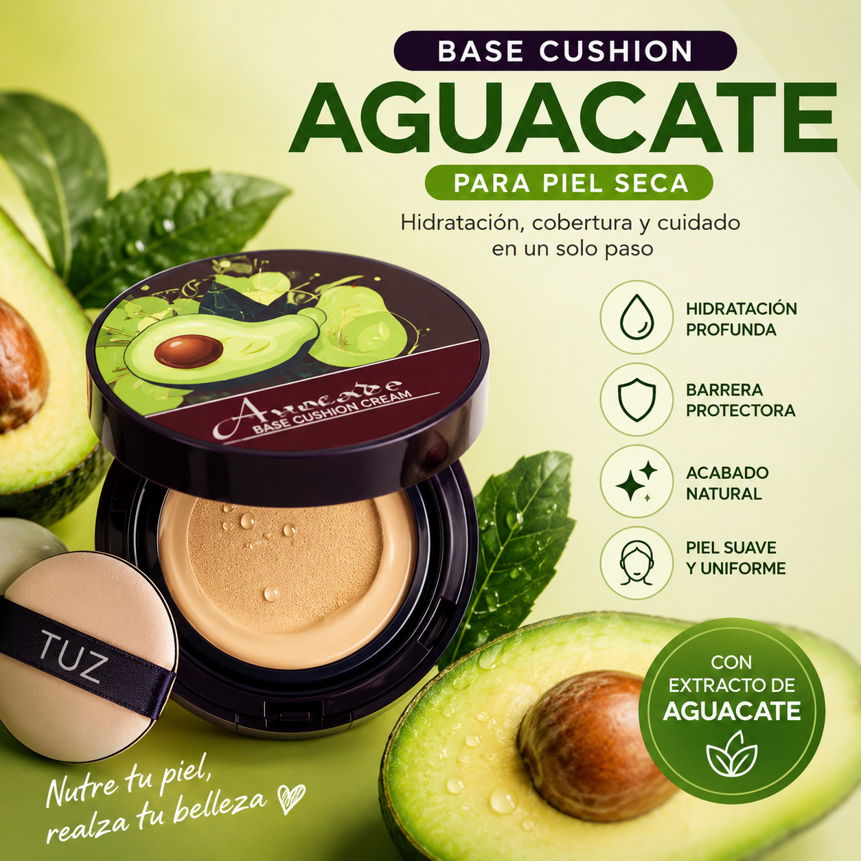 Base Cushion Para Píeles Secas