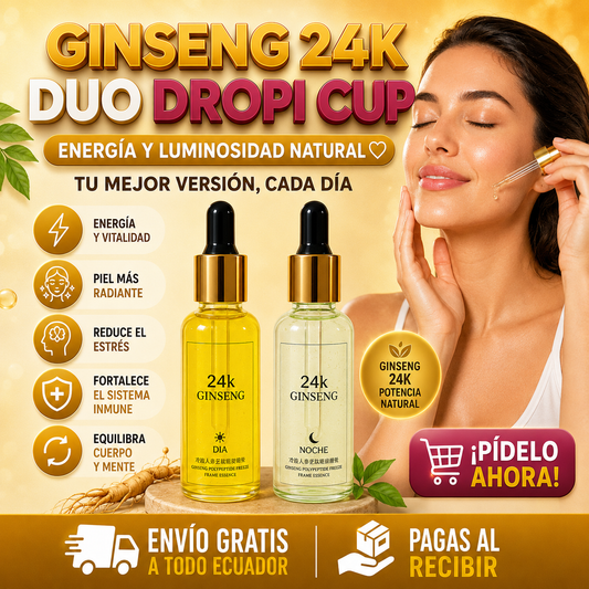 Serum de Ginseng 24k Duo Dia/Noche