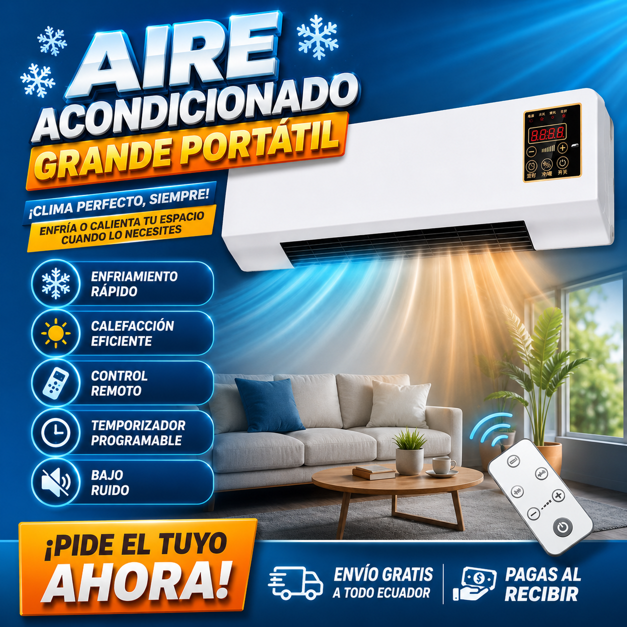 Aire Acondicionado Grande Portatil