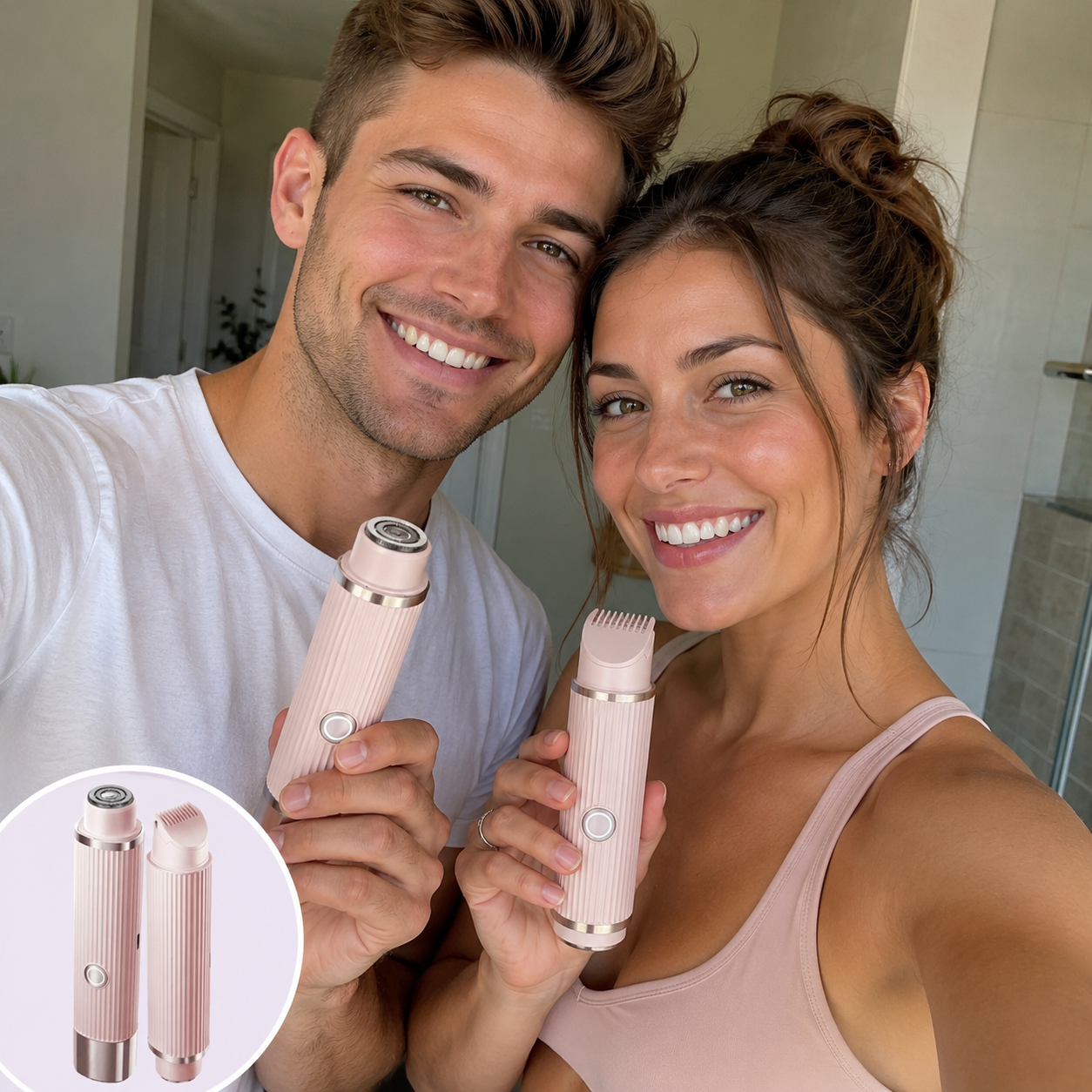 Depiladora Facial y Corporal electrica 2 en 1
