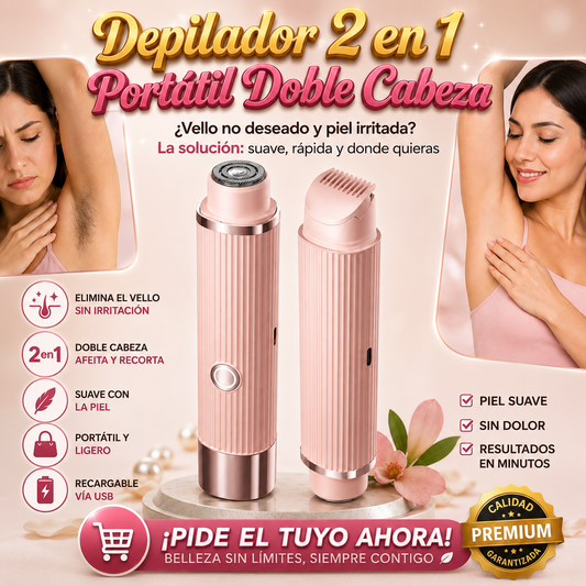 Depiladora Facial y Corporal electrica 2 en 1