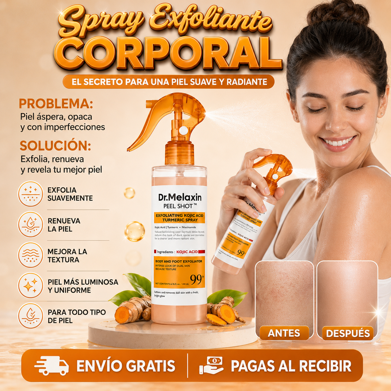 Exfoliante Corporal de Dr. Melaxin