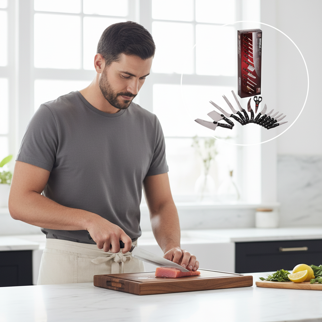 SET DE CUCHILLOS 13 PIEZAS