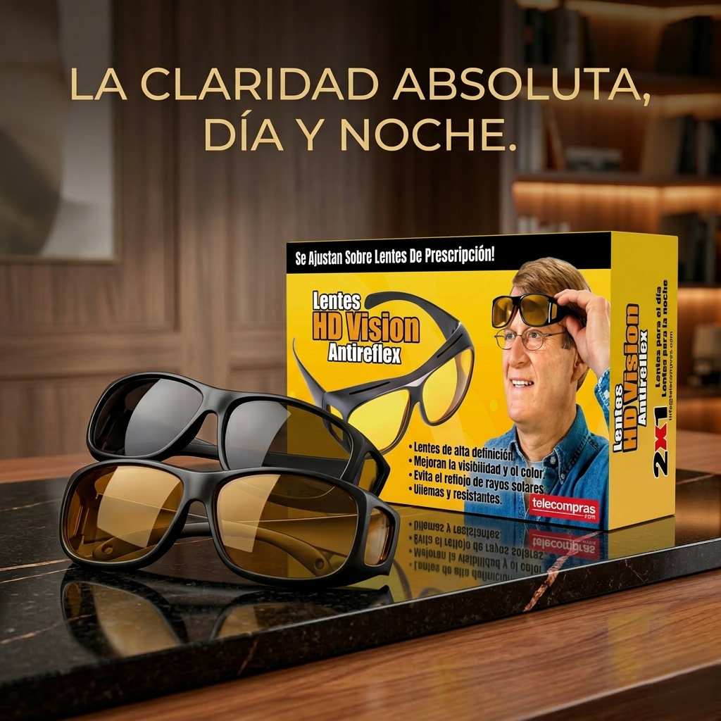 Gafas HD vision nocturna 2 en 1