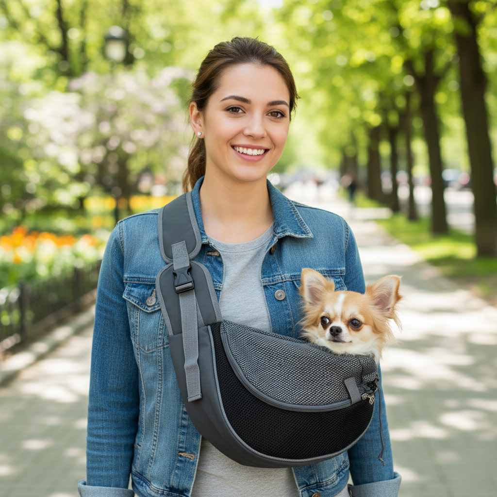 Mochila Canguro para Mascotas Pequeñas