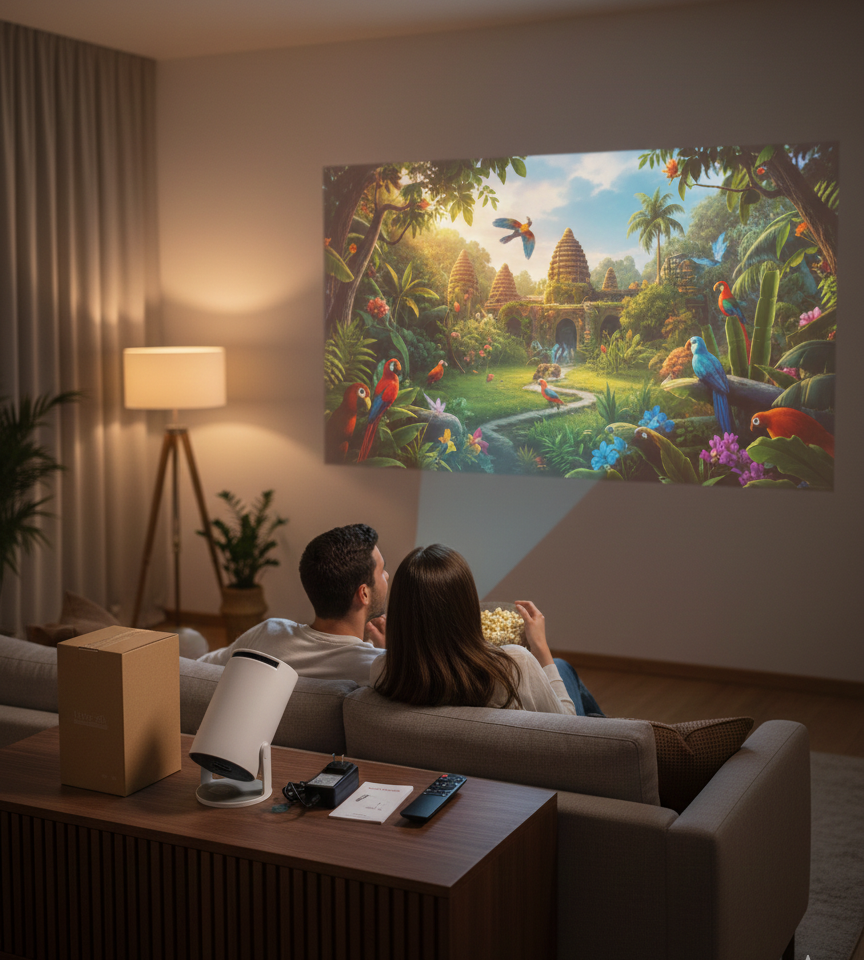 Mini Proyector Portátil Android Full HD