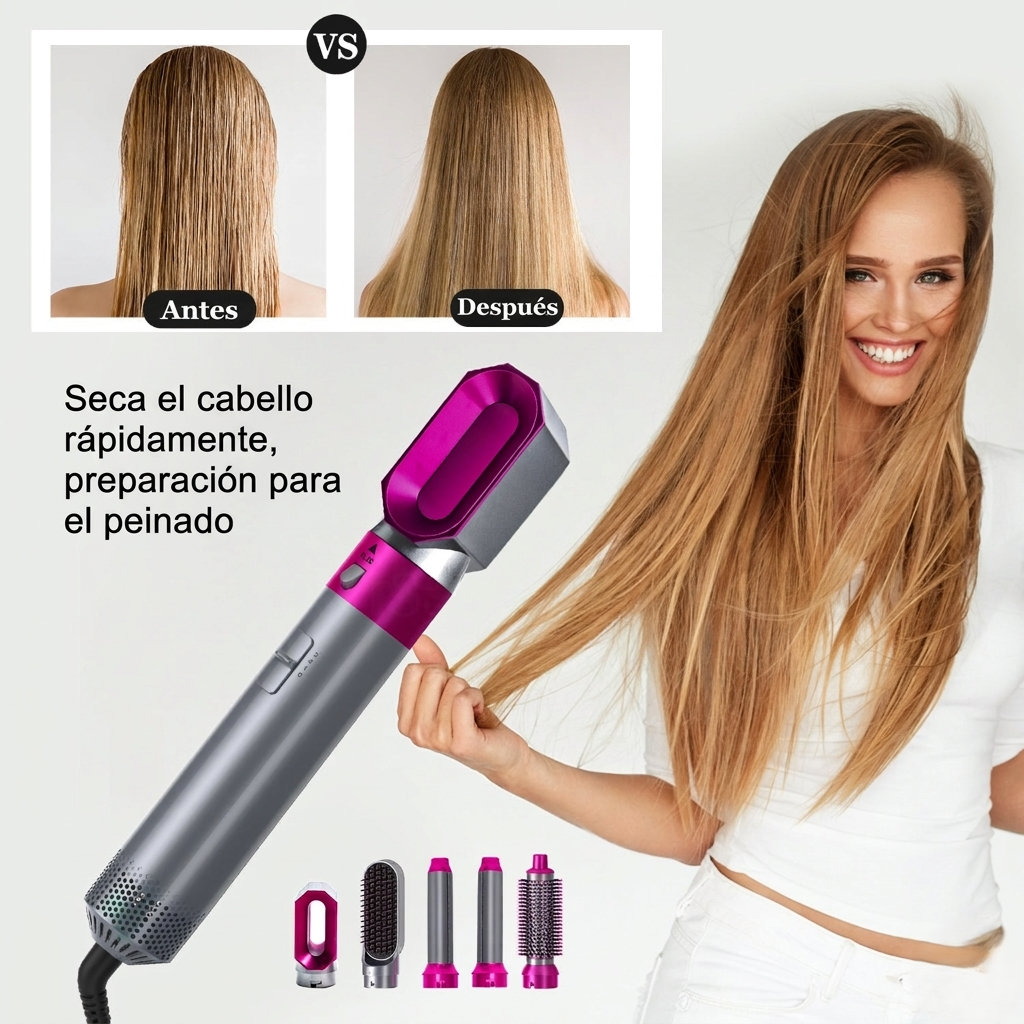 Cepillo Secador De Cabello 5 En 1