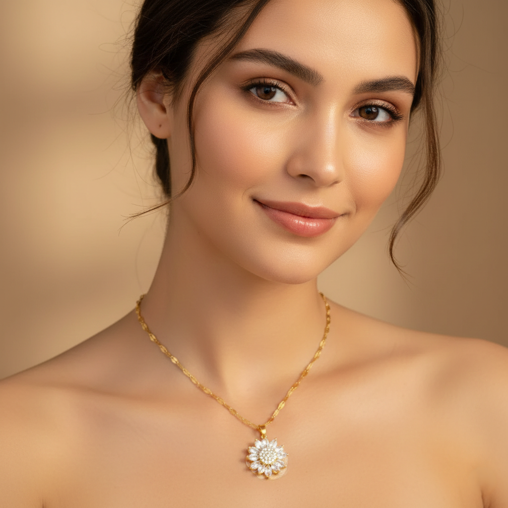 Collar Girasol Giratorio