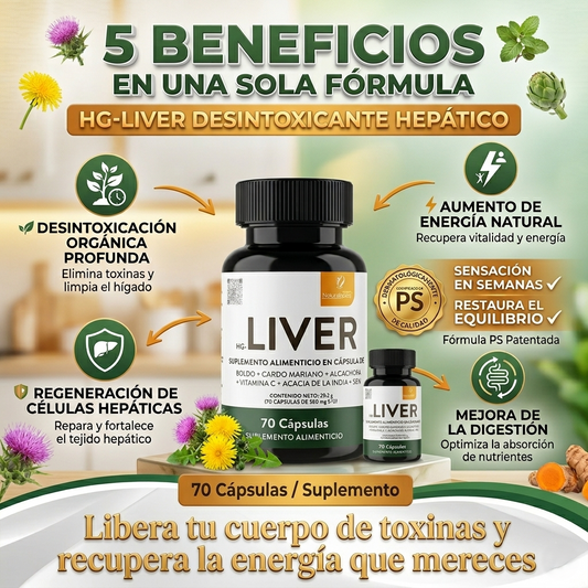 Liver 70 Capsulas Desintoxicante Hepático