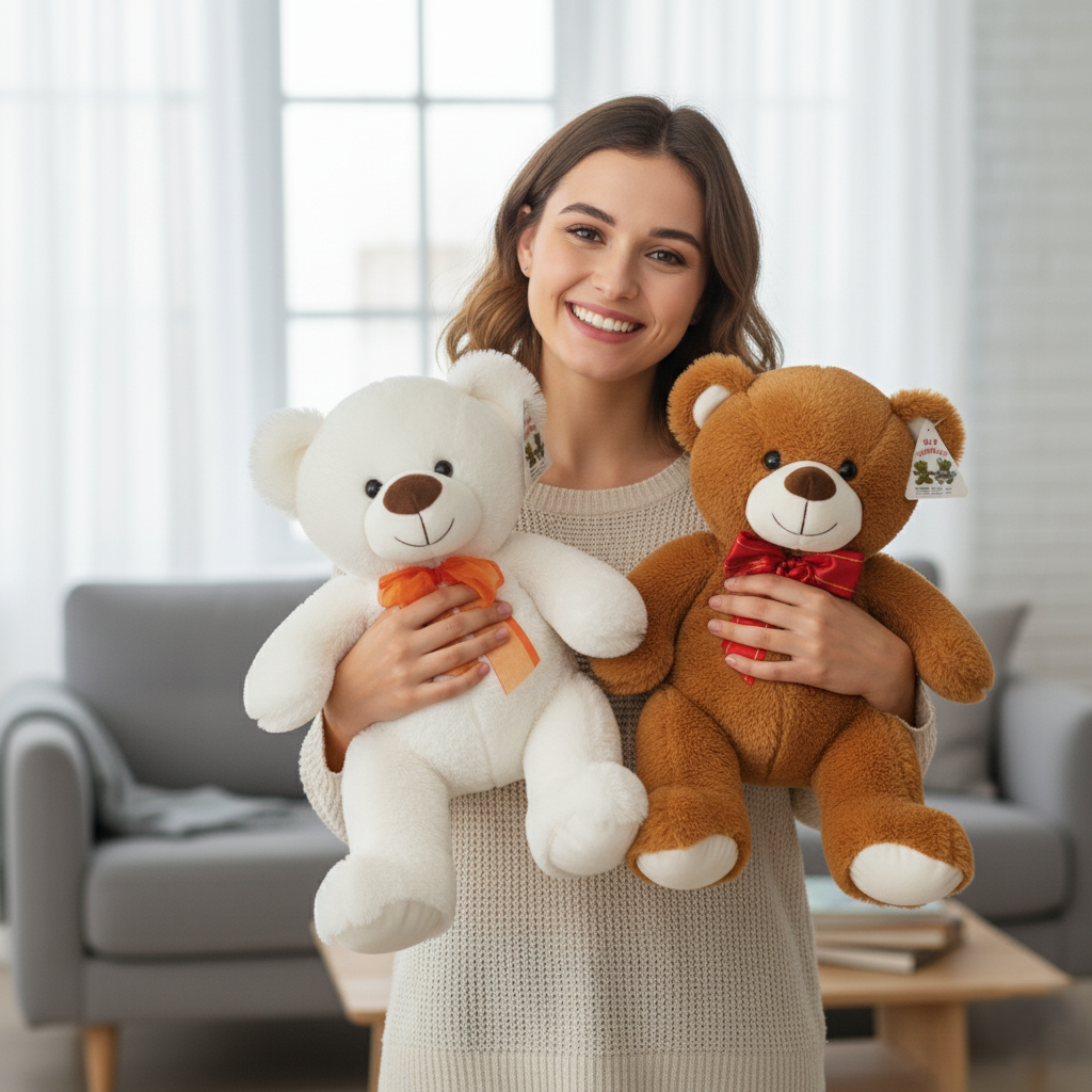 Oso de peluche con Lazo