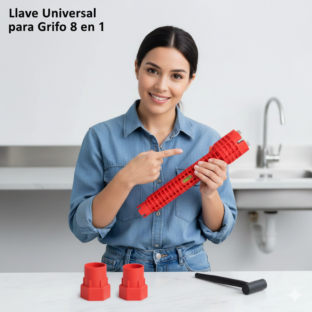 Llave Universal para Grifo 8 en 1