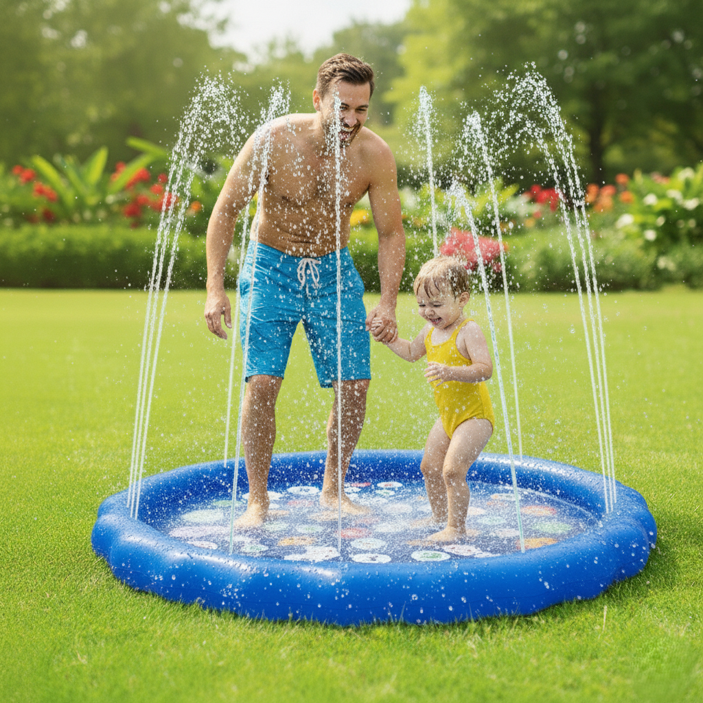 Alfombrilla Juego Con Rociadores De Agua