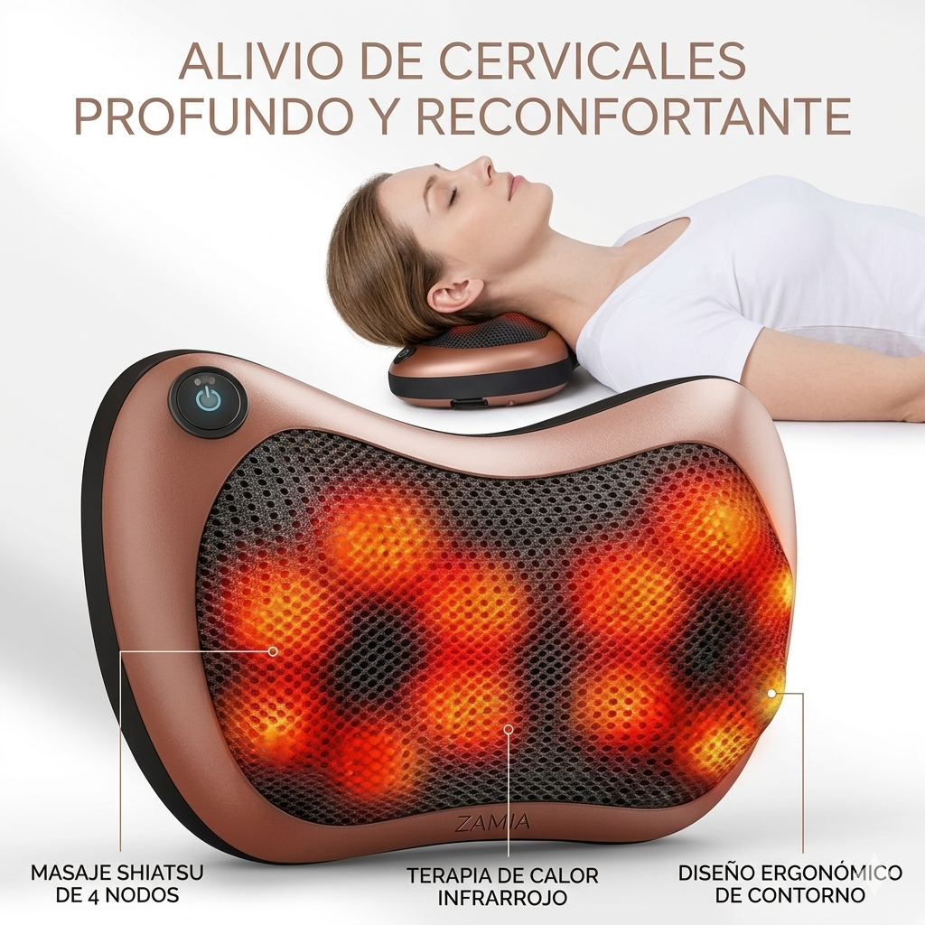 Almohada Masajeadora Eléctrica