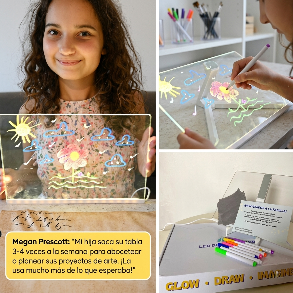 Pizarra Magica Led Acrilica