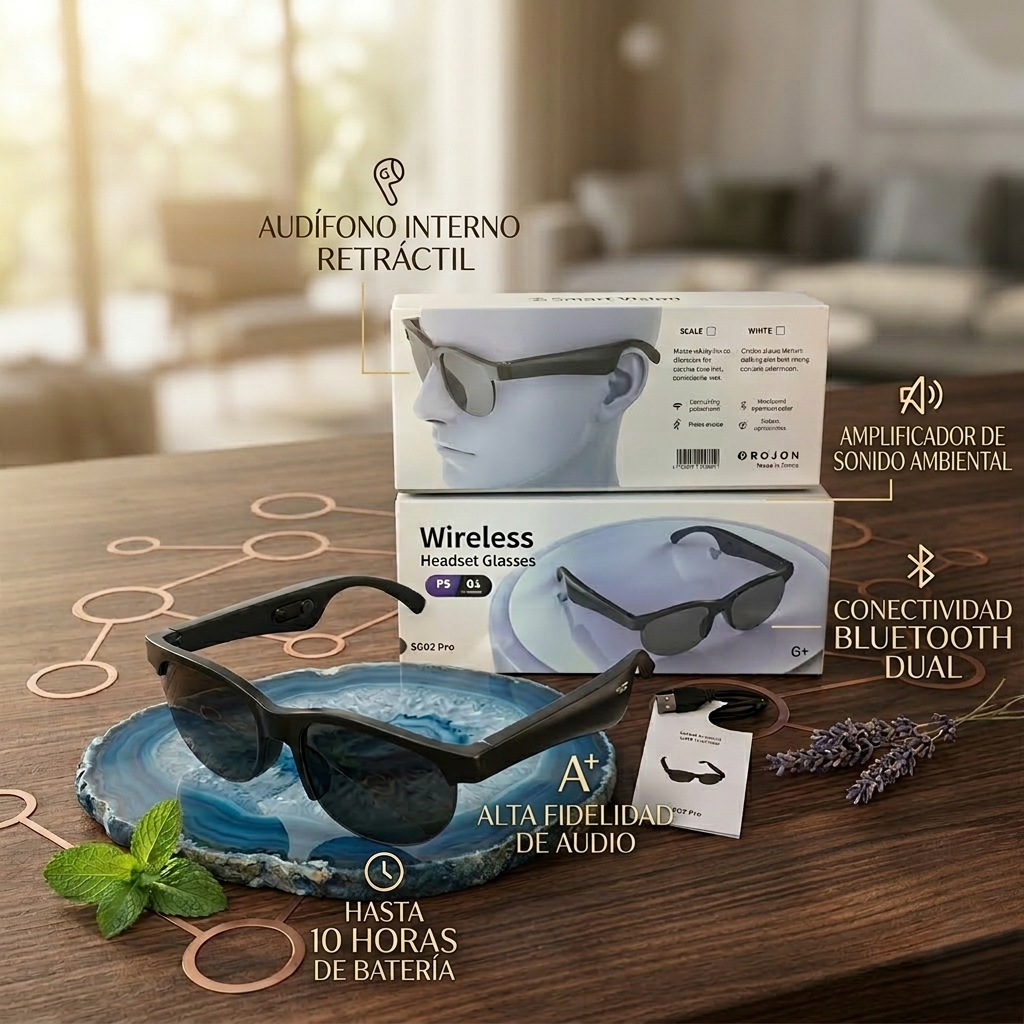 Gafas Bluetooth Audifono Interno