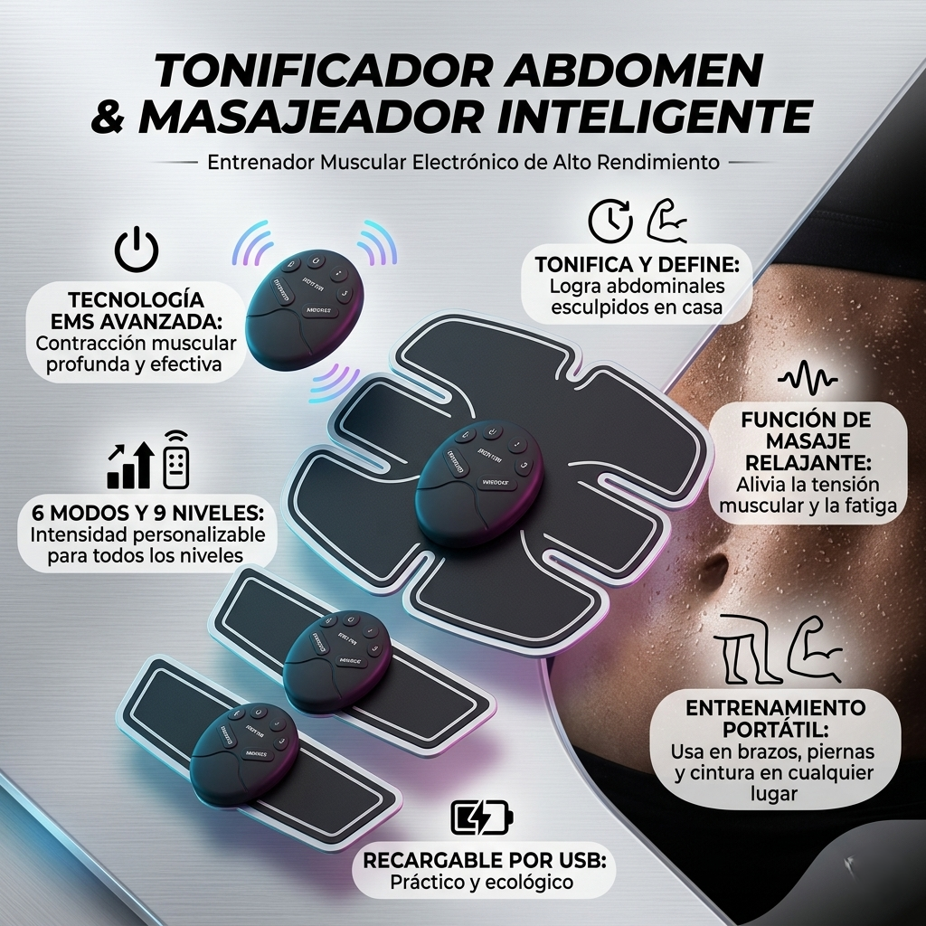 Tonificador Abdomen Masaje Ejercitador