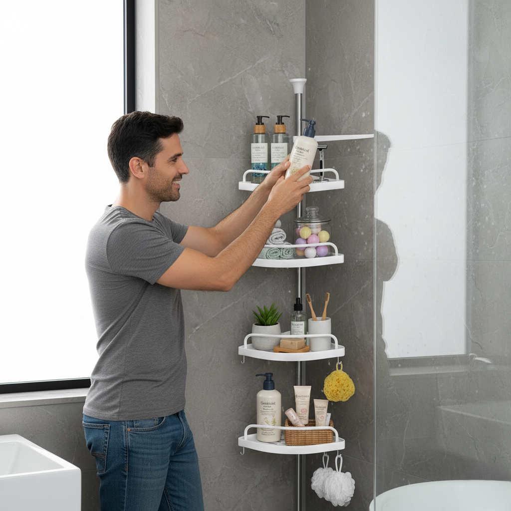 Esquinera de baño Multifuncional