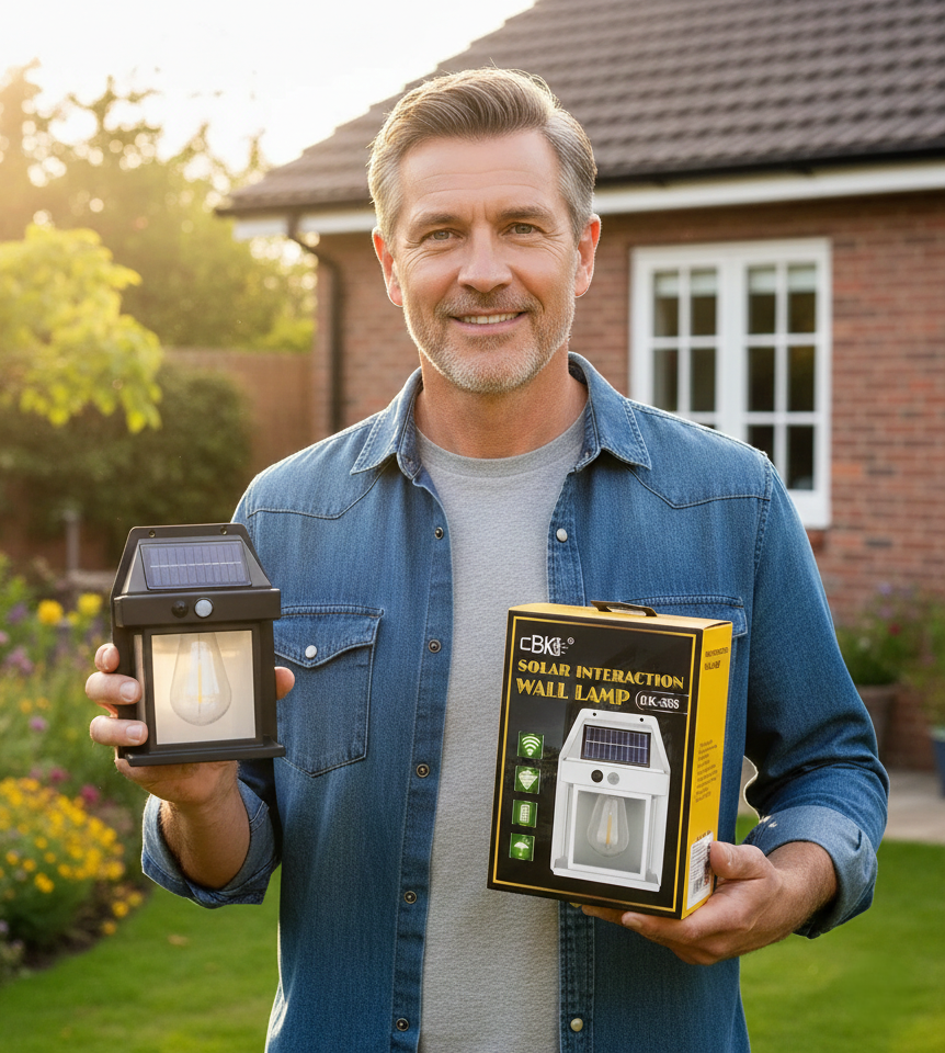 Lámpara Solar con Sensor CBK