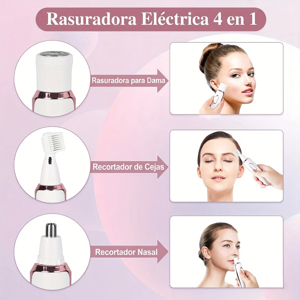 Depiladora Multi Funcional Femenina 4 en 1