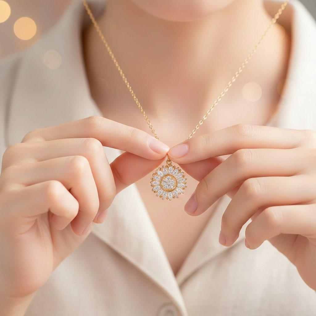 Collar Girasol Giratorio