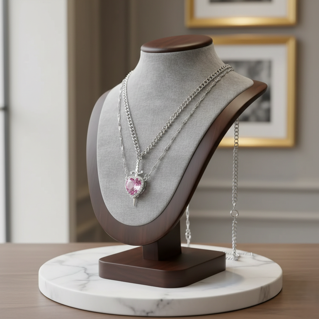 Collar Espada Corazon Pareja +Caja de regalo