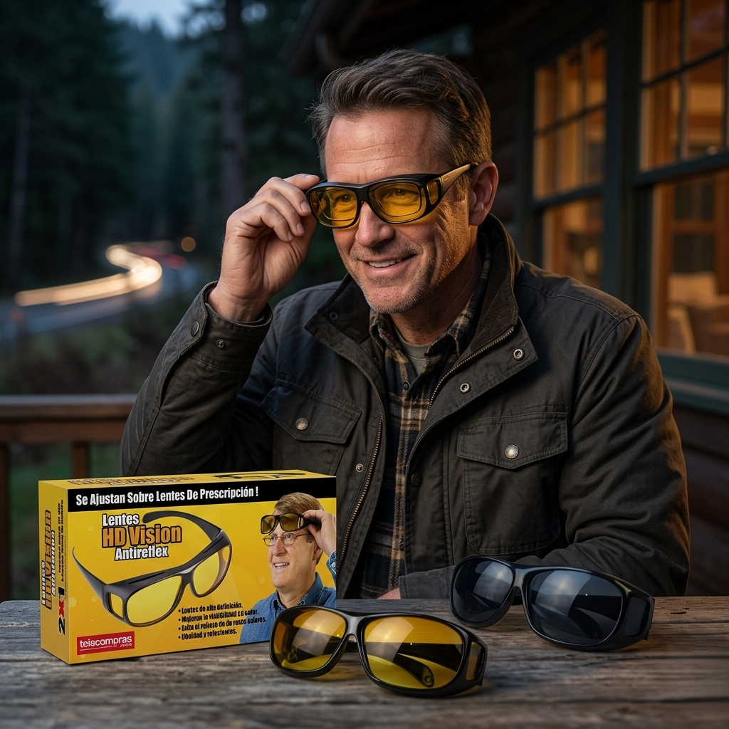 Gafas HD vision nocturna 2 en 1