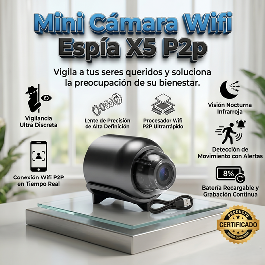 Mini Camara Wifi Espia X5 P2p