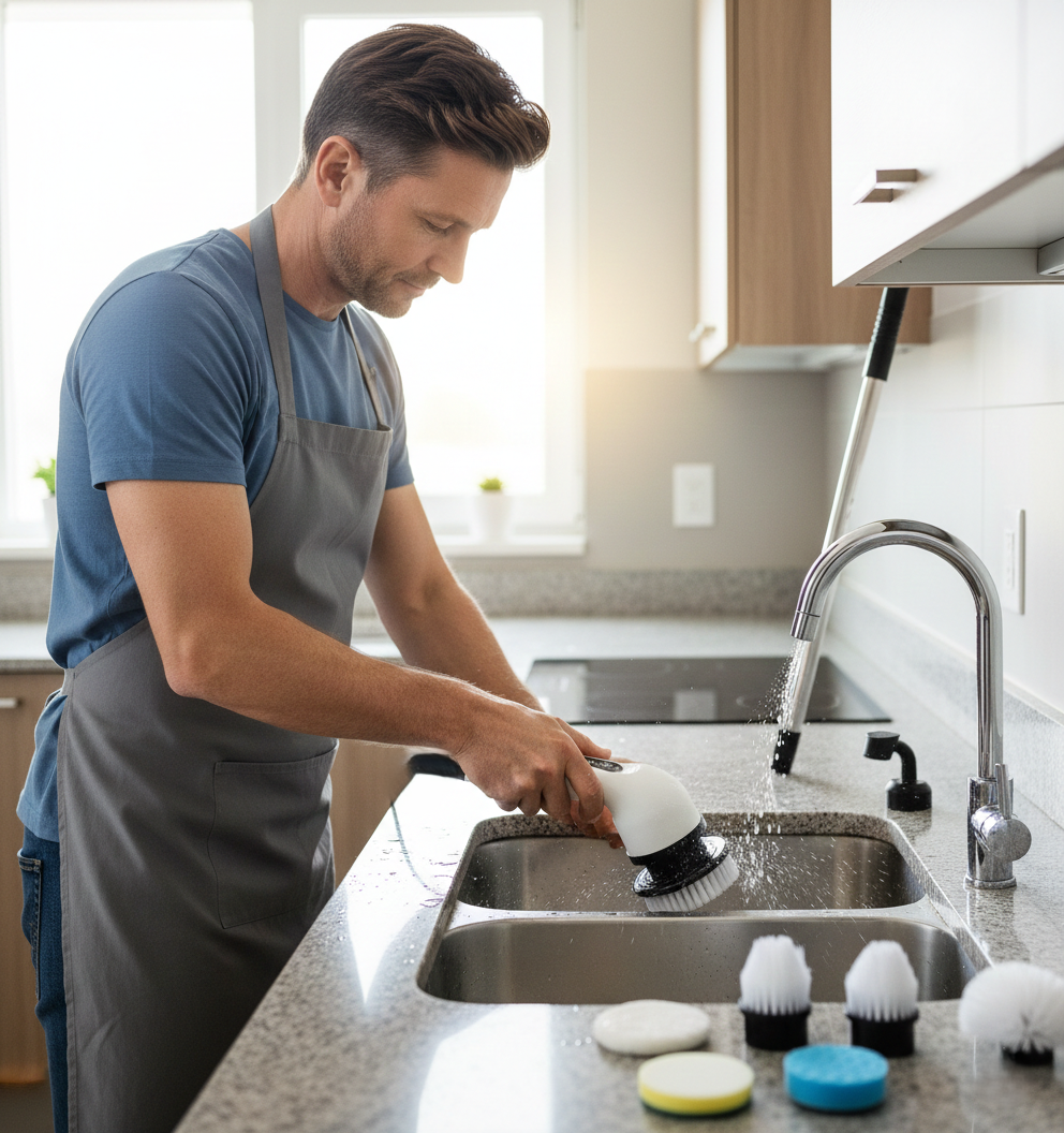 Cepillo de Limpieza Eléctrico Multifuncional 7 en 1