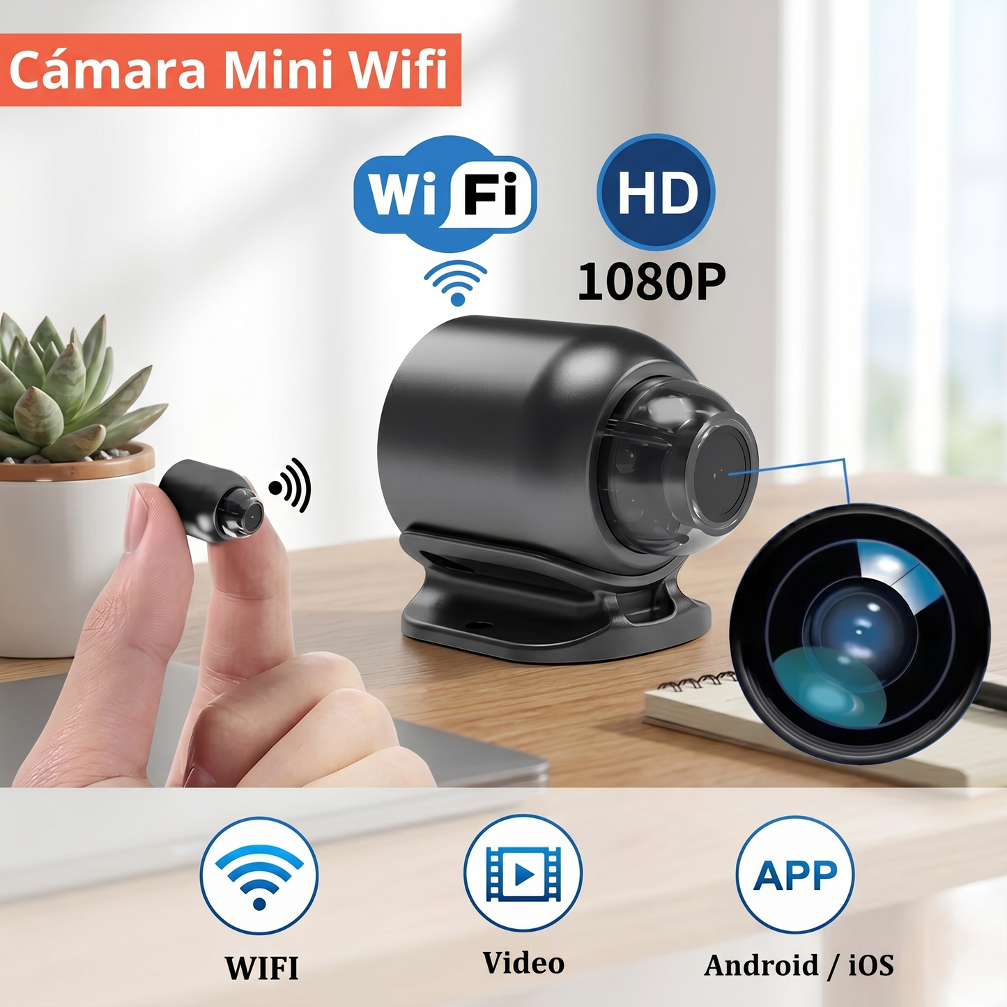 Mini Camara Wifi Espia X5 P2p