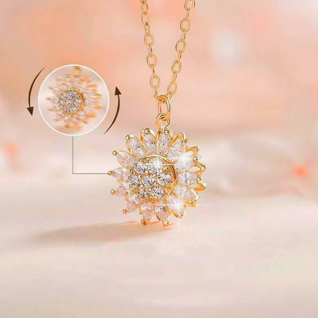 Collar Girasol Giratorio