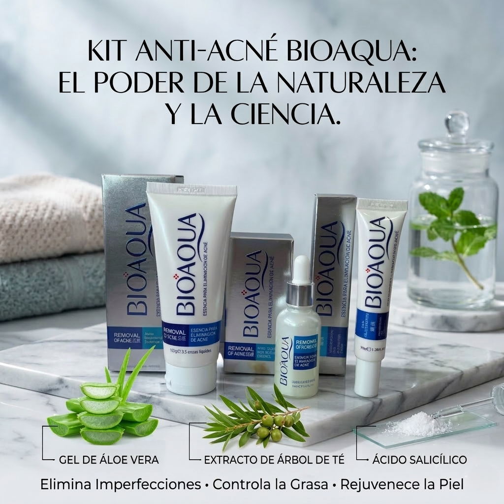 Kit Tratamiento Facial Anti Acné de Bioaqua