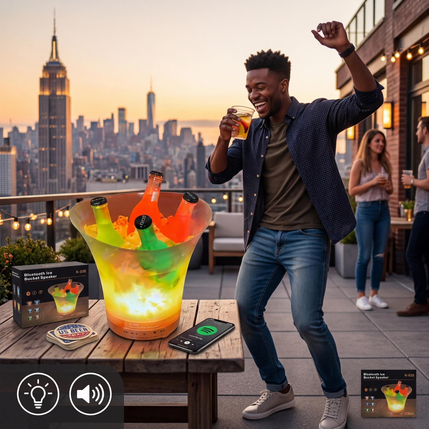 Hielera Con Parlante Bluetooth