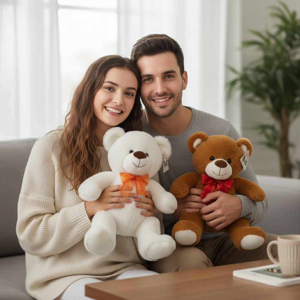 Oso de peluche con Lazo