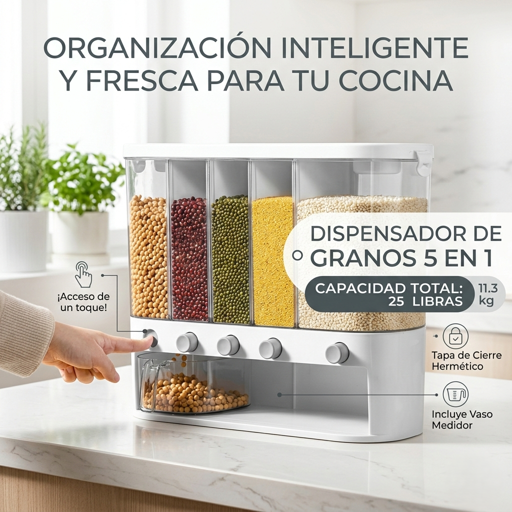 Dispensador De Granos 5 En 1