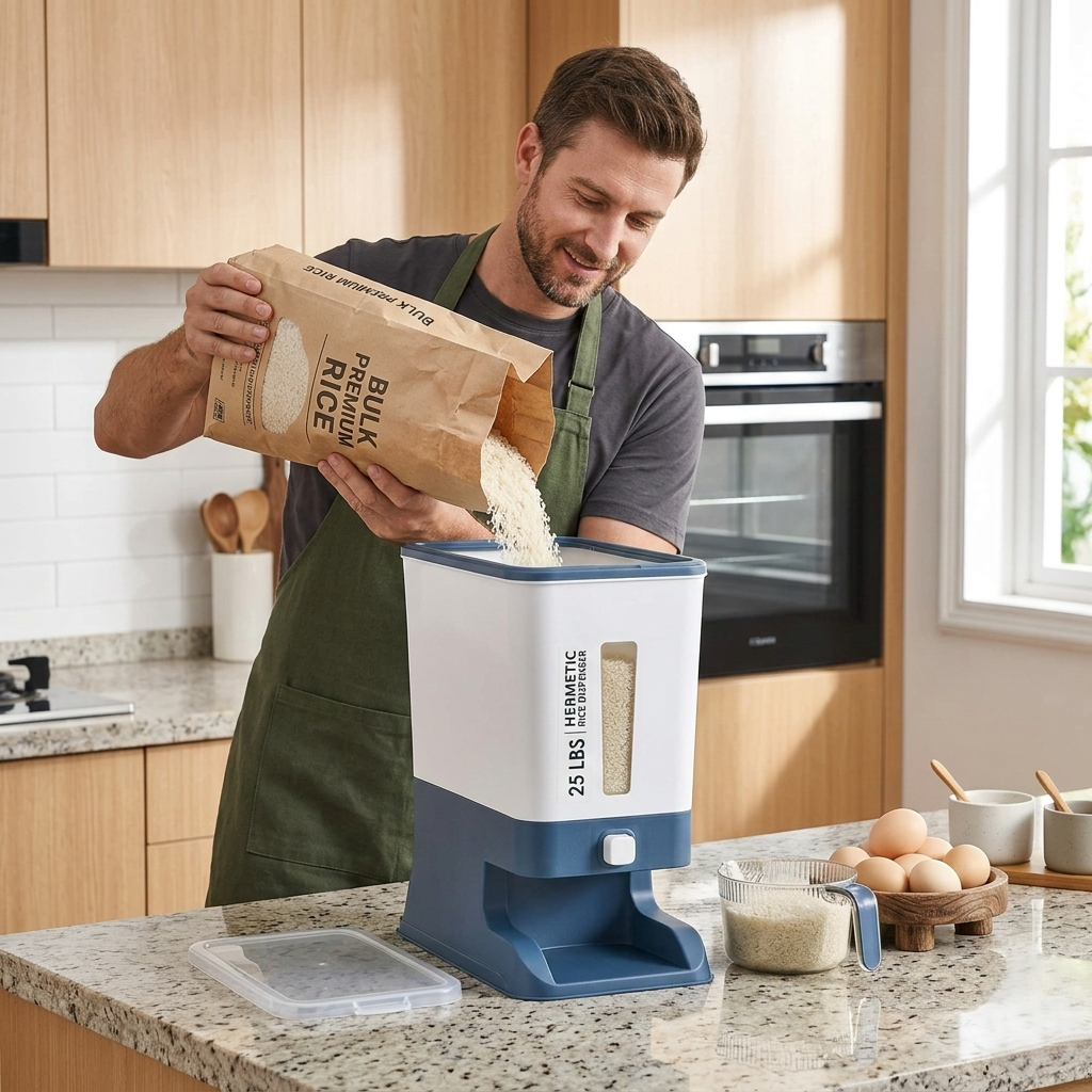 Dispensador de Arroz Hermético 25 Libras