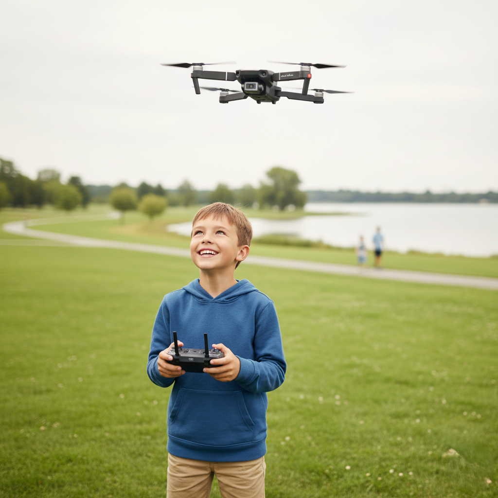 Dron E880d Luces Led 1 Bateria