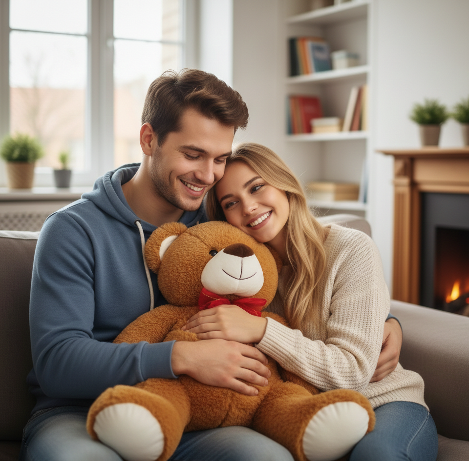 Oso de peluche con Lazo