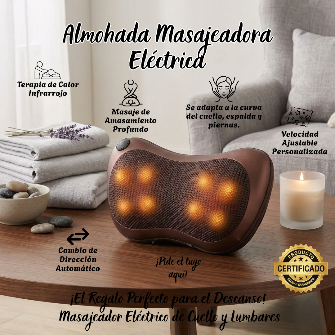 Almohada Masajeadora Eléctrica